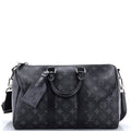 Keepall Bandouliere Bag Reverse Monogram Eclipse Canvas 35