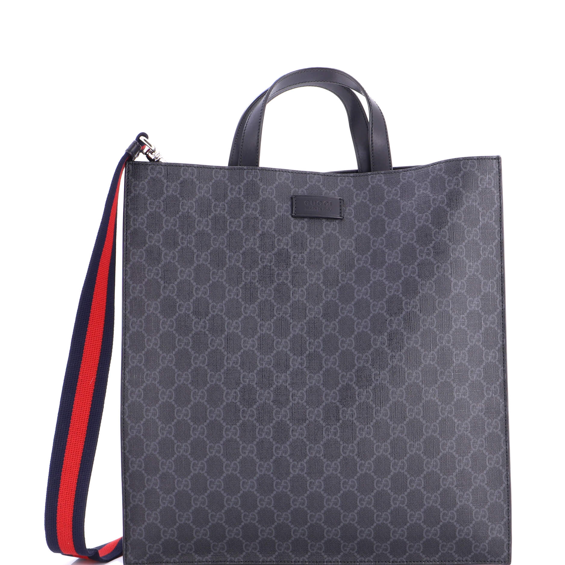 Gucci Convertible Soft Open Tote GG Coated Canvas Tall