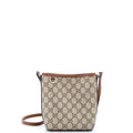 Gucci GG Emblem Bucket Bag GG Coated Canvas Nano