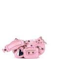 Le Cagole Giant Studs Shoulder Bag Leather XS