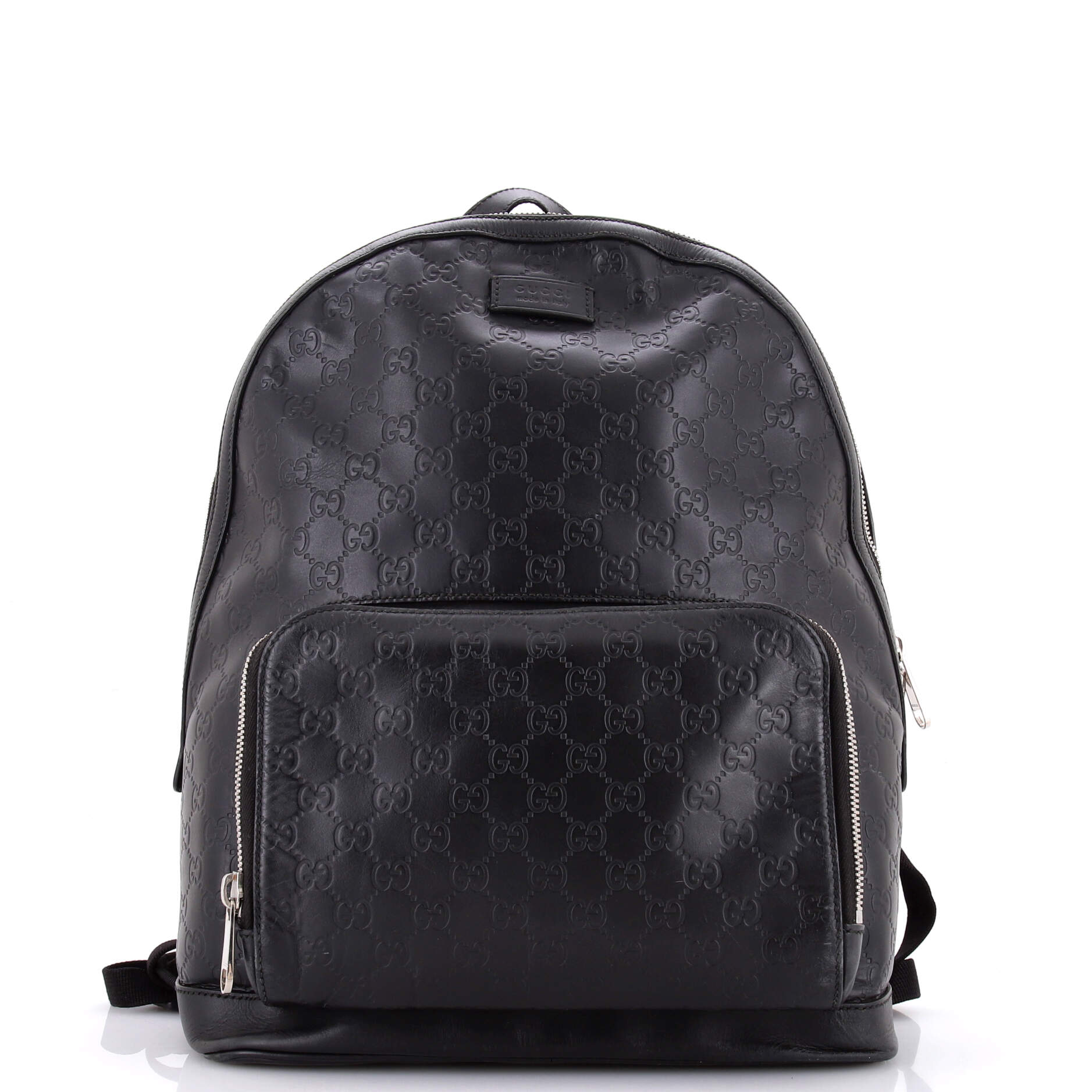 Signature Pocket Backpack Guccissima Leather Large