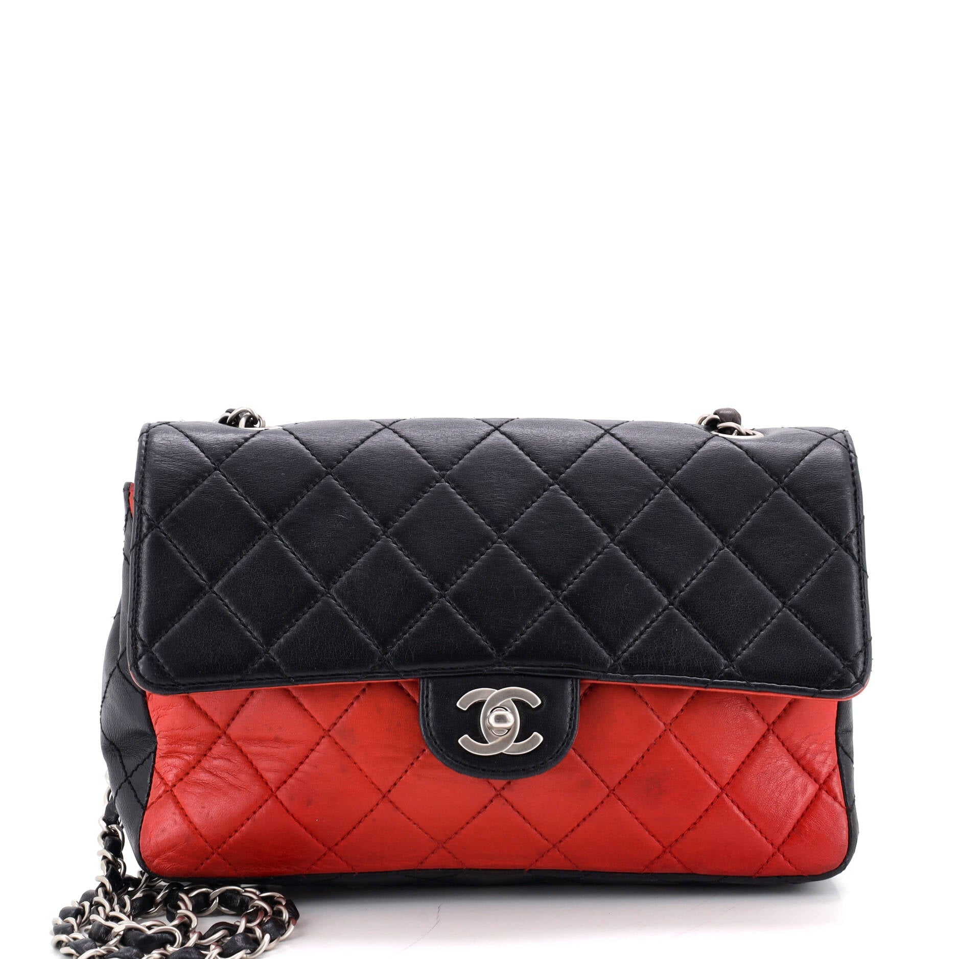 Chanel Vintage Classic Single Flap Bag Quilted Lambskin Medium
