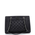 Chanel Mademoiselle Vintage Shopping Tote Quilted Sheepskin Medium