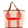 Hermes Pursangle Tote Canvas with Leather