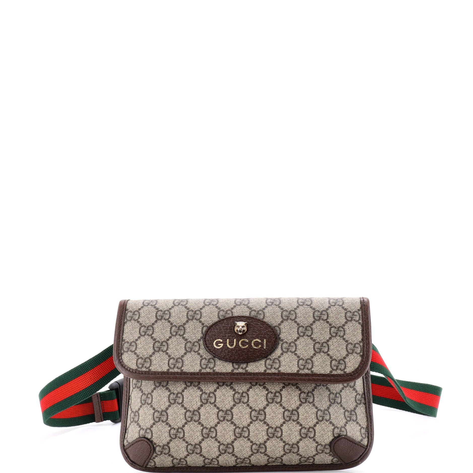 Gucci Neo Vintage Flap Belt Bag GG Coated Canvas