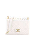 Chanel Chic Pearls Flap Bag Quilted Goatskin with Acrylic Beads Small