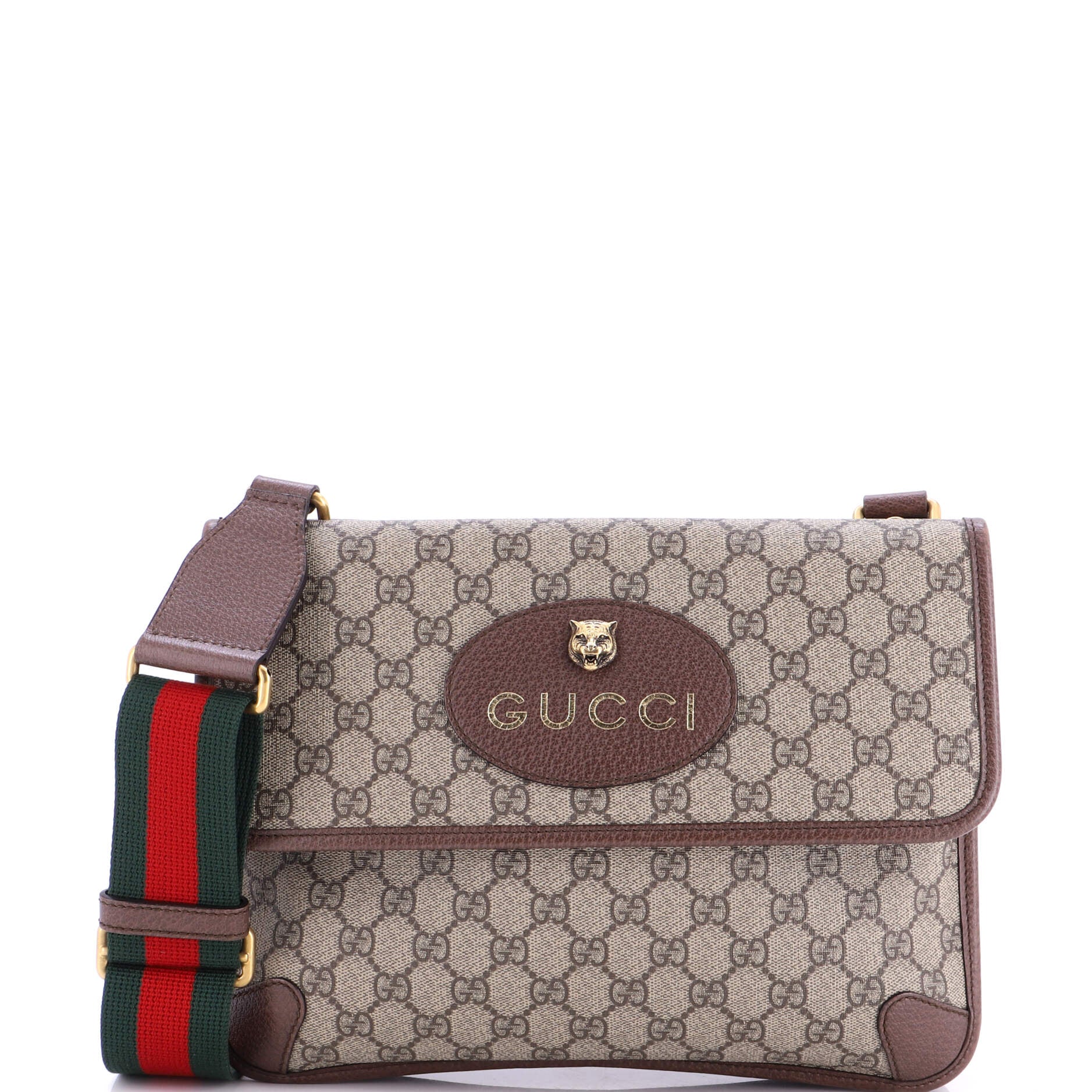 Gucci Neo Vintage Flap Messenger GG Coated Canvas Medium