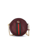 Gucci Ophidia Round Shoulder Bag Leather Mini