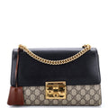 Gucci Padlock Shoulder Bag GG Coated Canvas and Leather Medium