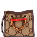 Gucci Diana NM Bamboo Handle Tote Jumbo GG Canvas Small