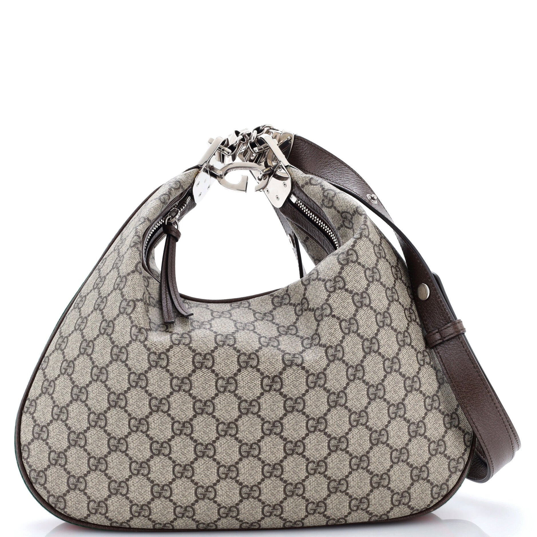 Gucci Attache Shoulder Bag GG Coated Canvas Medium