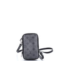Double Phone Pouch Reverse Monogram Eclipse Canvas