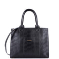 Hardware Tote Embossed Leather Small