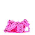 Le Cagole Giant Studs Shoulder Bag Ruffled Spandex XS