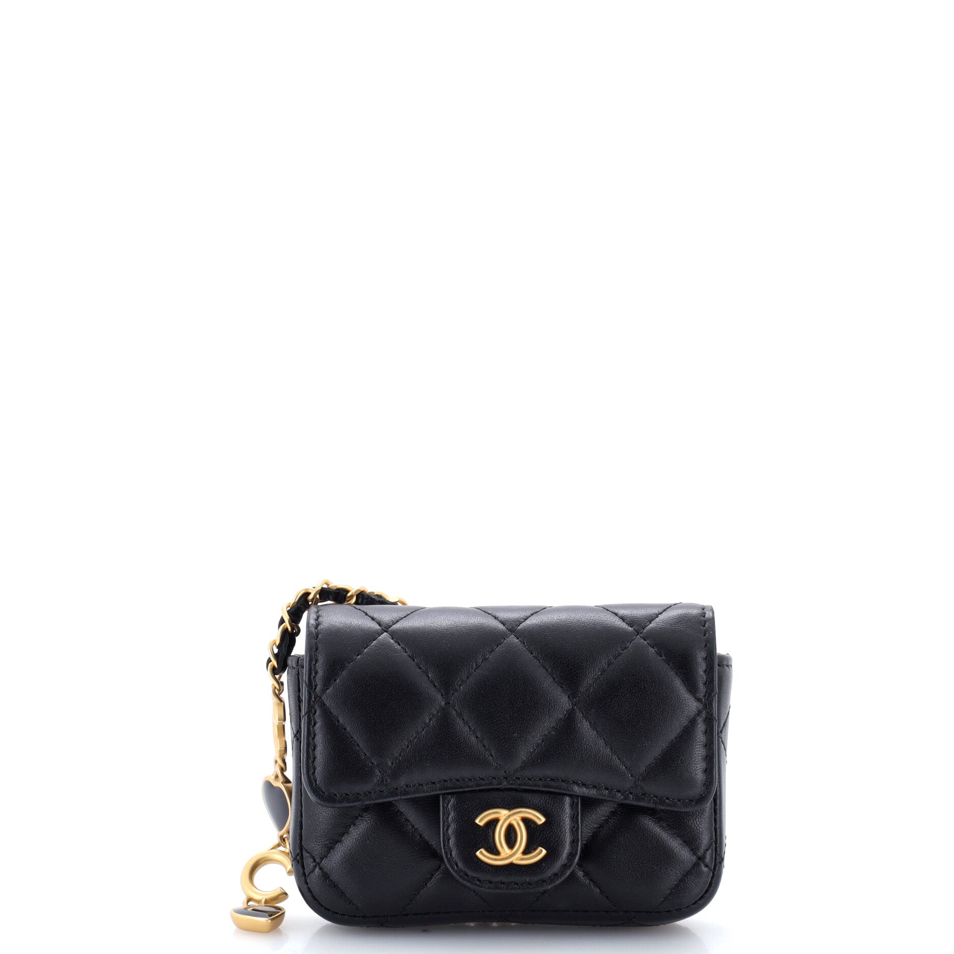 Chanel Coco de Toi Heart Belt Bag Quilted Lambskin Mini
