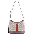 Gucci Ophidia Open Bucket Bag GG Coated Canvas with Leather Small