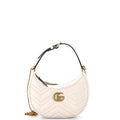 Gucci GG Marmont Half Moon Hobo Matelasse Leather Mini