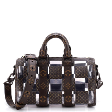 Keepall Bandouliere Bag Monogram Chess Coated Canvas and PVC 25