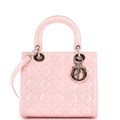 Christian Dior Vintage Lady Dior Bag Cannage Quilt Patent Medium