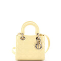 Christian Dior Lady Dior Bag Cannage Quilt Patent Small