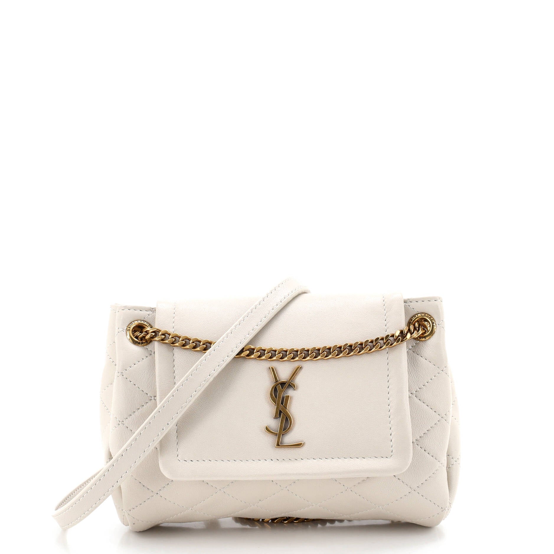 Saint Laurent Nolita Satchel Quilted Leather Mini