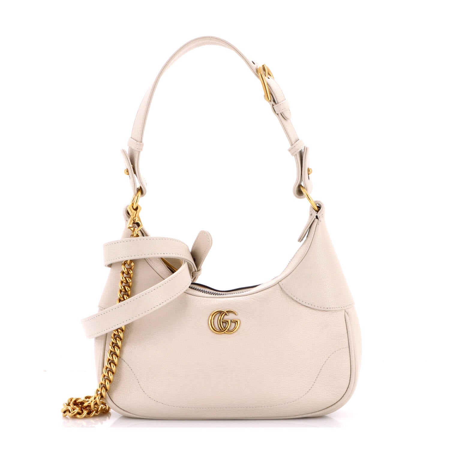 Gucci Aphrodite Zip Shoulder Bag Leather Small