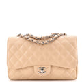 Chanel Classic Single Flap Bag Quilted Caviar Jumbo