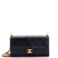 Chanel Chic Pearls Clutch with Chain Quilted Goatskin