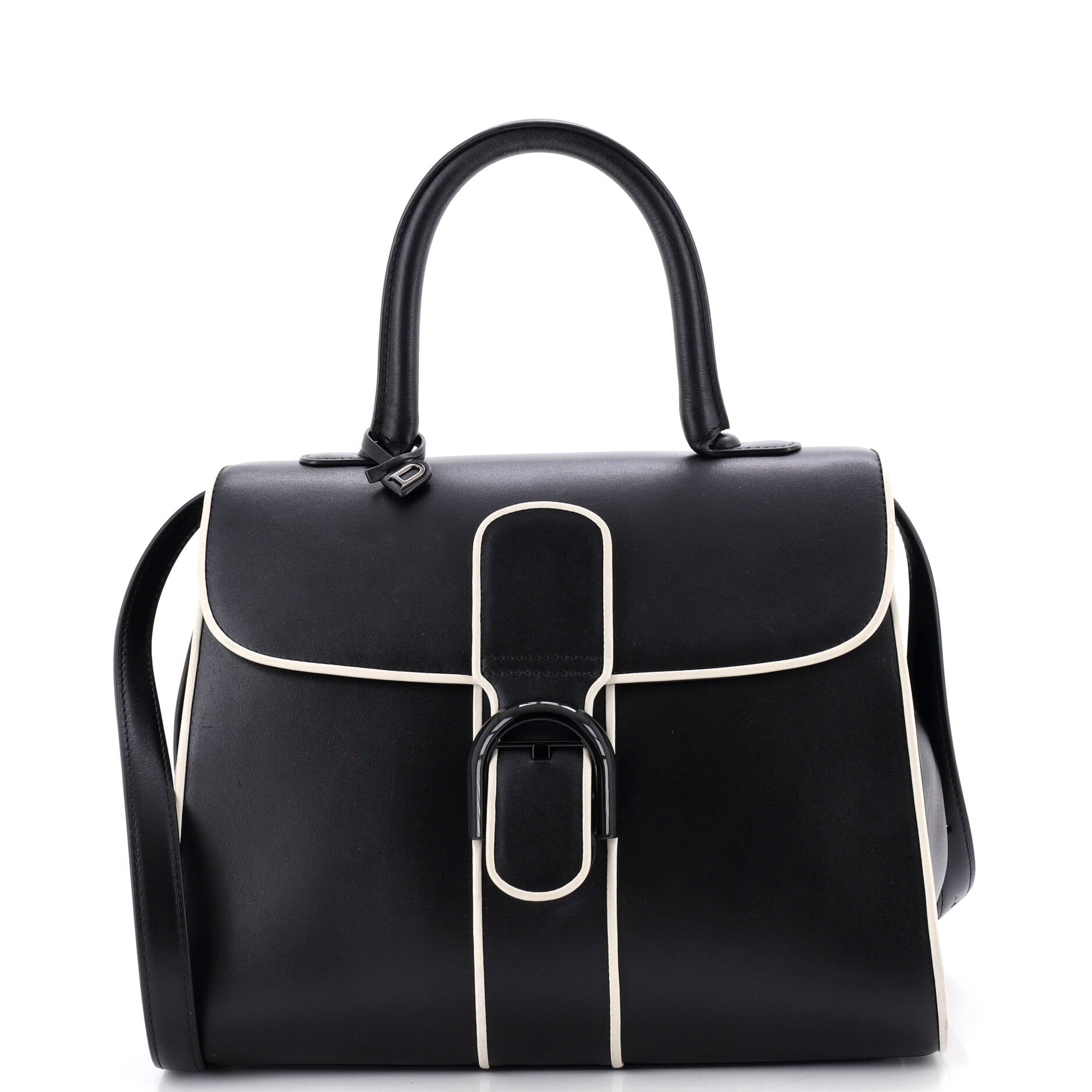 Delvaux Brillant Top Handle Bag Leather MM
