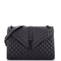 Saint Laurent Classic Monogram Envelope Satchel Mixed Matelasse Leather Large