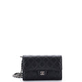 Chanel Classic Flap Wallet Crossbody Bag Quilted Caviar Mini