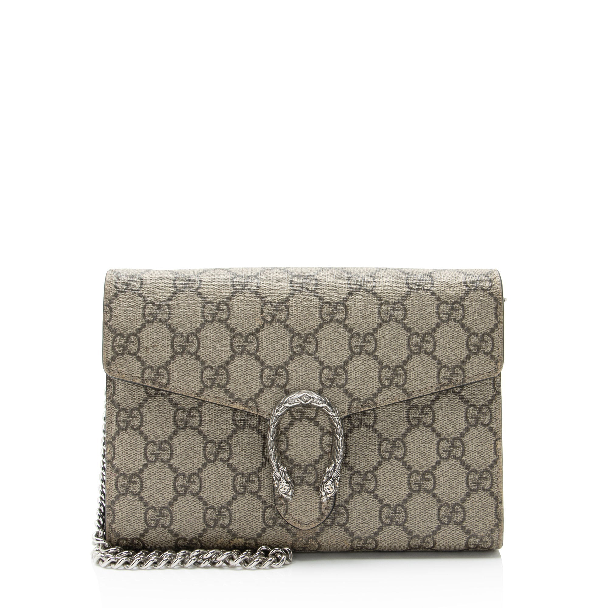 Gucci Dionysus Chain Wallet GG Coated Canvas Small