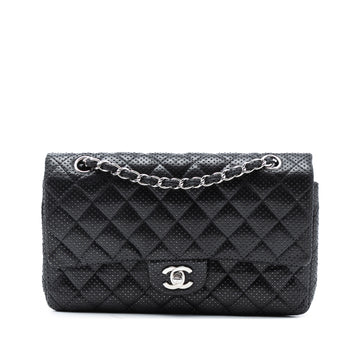 Chanel Classic Double Flap Bag Quilted Perforated Lambskin Medium