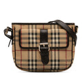 Burberry Chester Satchel Haymarket Coated Canvas Small