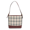 Burberry Hartham Crossbody Bag Haymarket Coated Canvas Medium