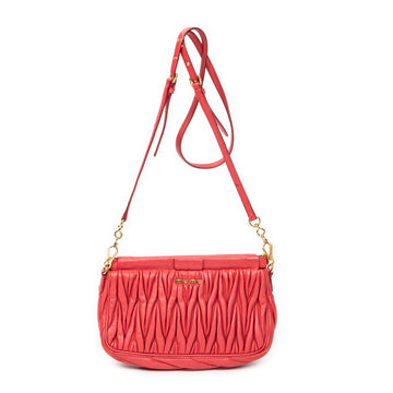 Miu Miu Flap Crossbody Bag Matelasse Leather Small