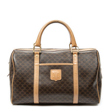 Celine Vintage Duffle Bag Macadam Coated Canvas Medium