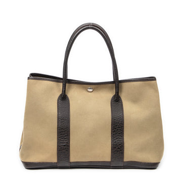 Hermes Garden Party Tote Toile and Leather 36