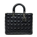 Christian Dior Lady Dior Bag Cannage Quilt Lambskin Large