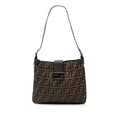 Fendi Vintage Shoulder Bag Zucca Canvas Medium