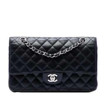 Chanel Classic Double Flap Bag Quilted Caviar Medium