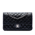 Chanel Classic Double Flap Bag Quilted Caviar Medium