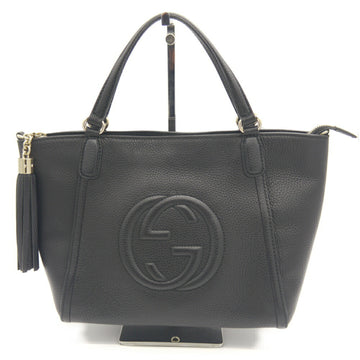 Gucci Soho Convertible Top Handle Bag Leather Small