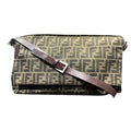 Fendi Flap Crossbody Bag Zucca Canvas Medium