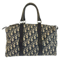 Christian Dior Vintage Trotter Boston Bag Diorissimo Canvas Medium