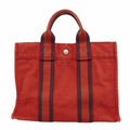 Hermes Sac Harnais Tote Toile and Leather PM