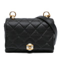Chanel Pearl CC Accordion Flap Bag Quilted Calfskin Small