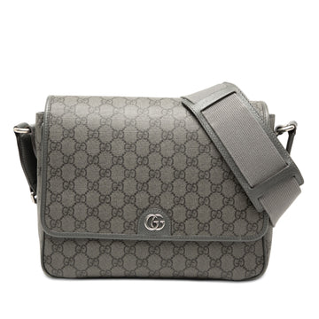 Gucci Ophidia Flap Messenger Bag GG Coated Canvas Medium