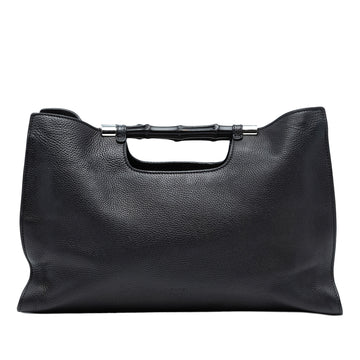 Gucci Bamboo Daily Tote Leather Wide