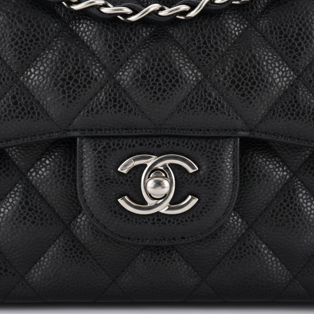 Chanel Caviar Jumbo - Clasp Closeup